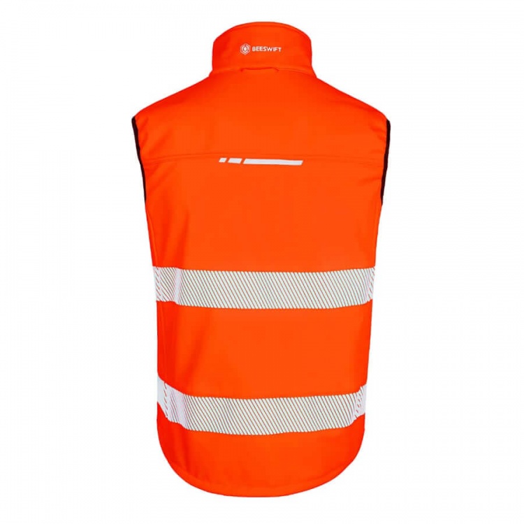 Beeswift BSD31 Deltic Hi-Vis RIS-3279-TOM Bodywarmer Orange